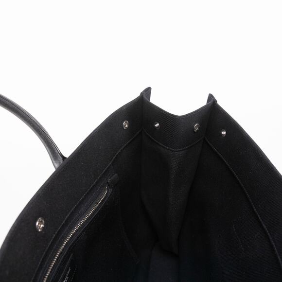 Saint Laurent Rive Gauche Canvas Tote Black&White - Picture 8 of 10